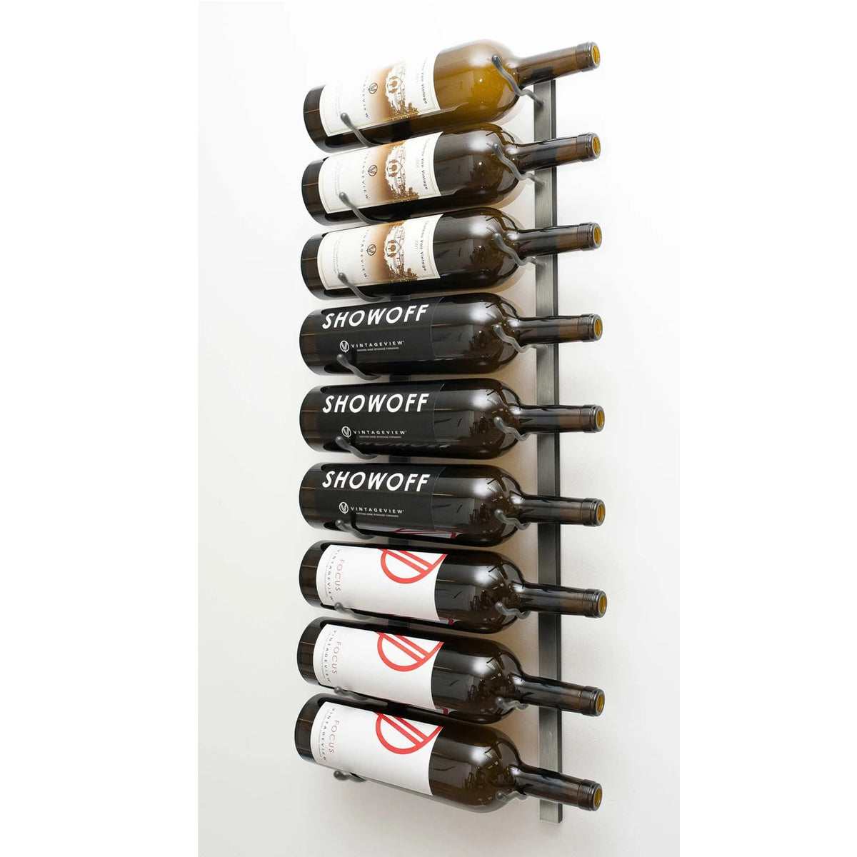VintageView Mag Rack platinum wijnrek voor 9 magnums